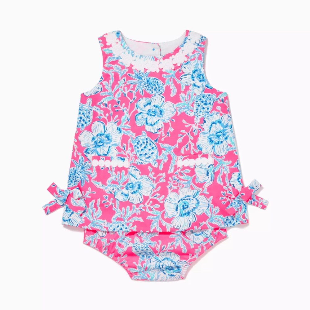 NWT New Lilly Pulitzer 18-24m Baby Lilly Infant Shift Dress Roxie Pink